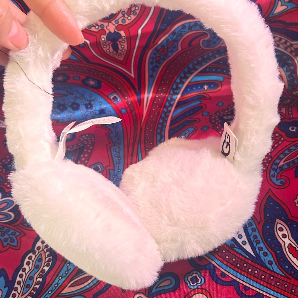 UGG Cream Plush Earmuffs